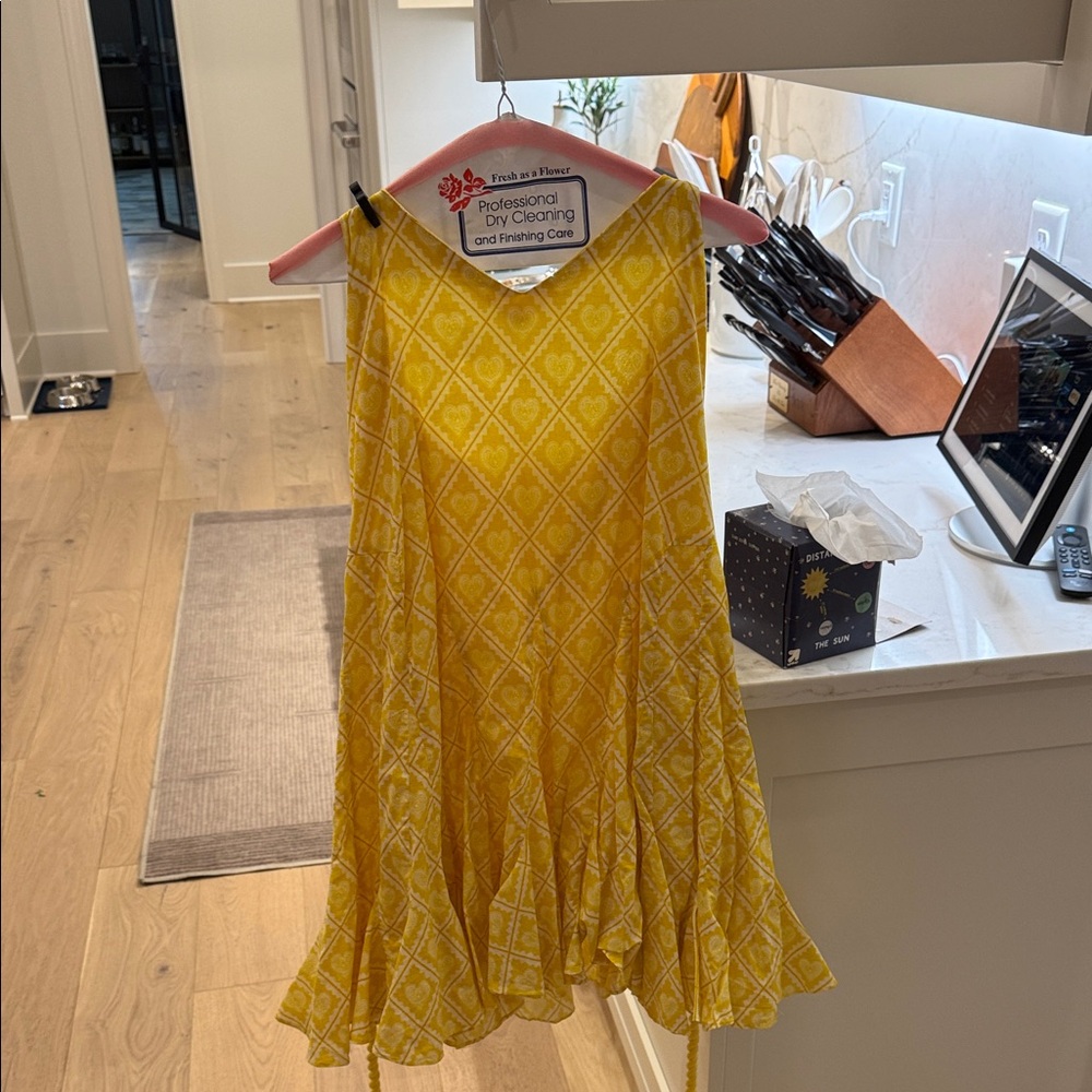 RHODE Yellow Dress with Geometric Design